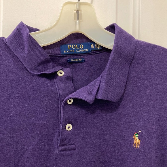 XL Purple Polo Ralph Lauren polo shirt - Picture 2 of 4